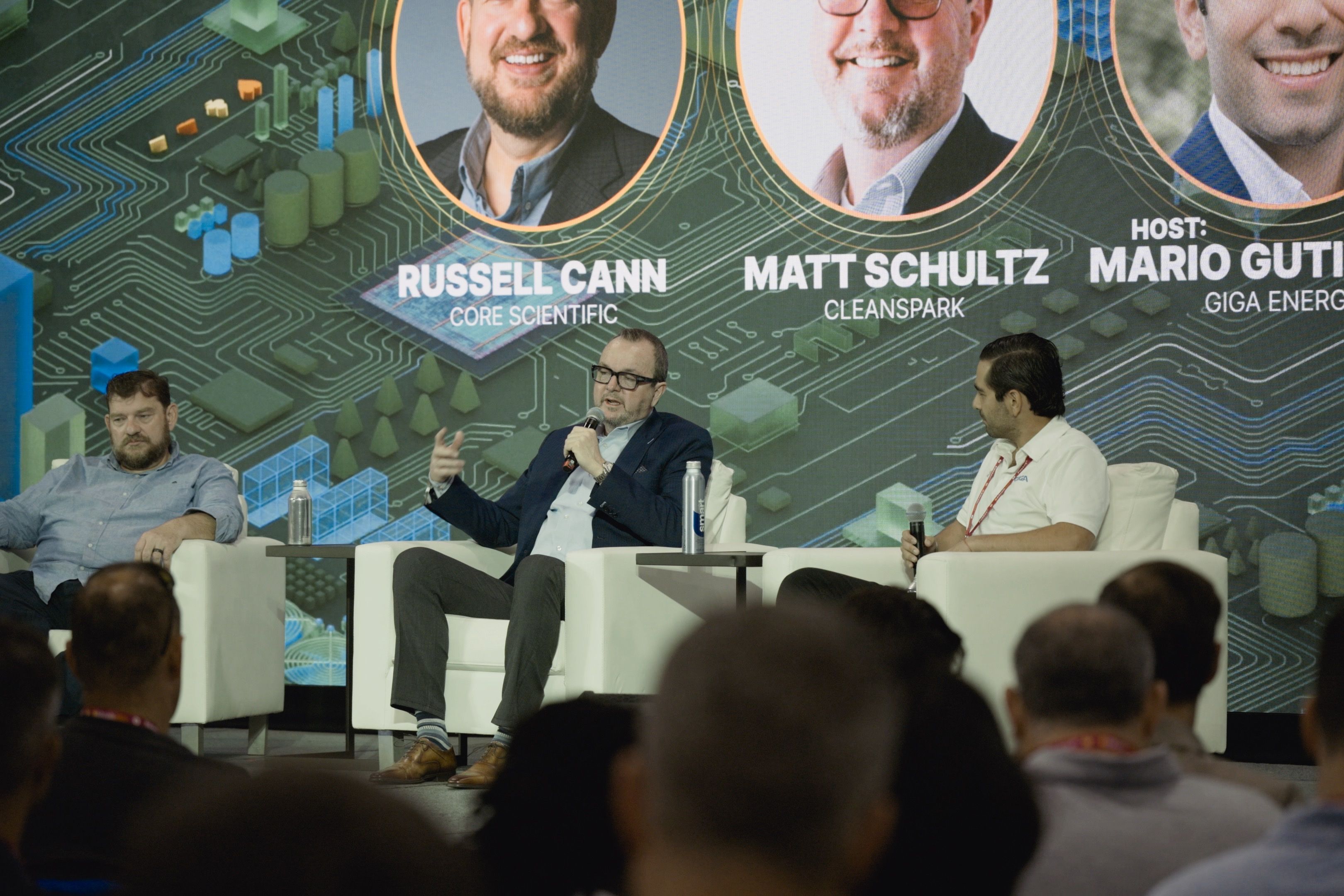 Dramatic wide-angle shot of a corporate event in Las Vegas