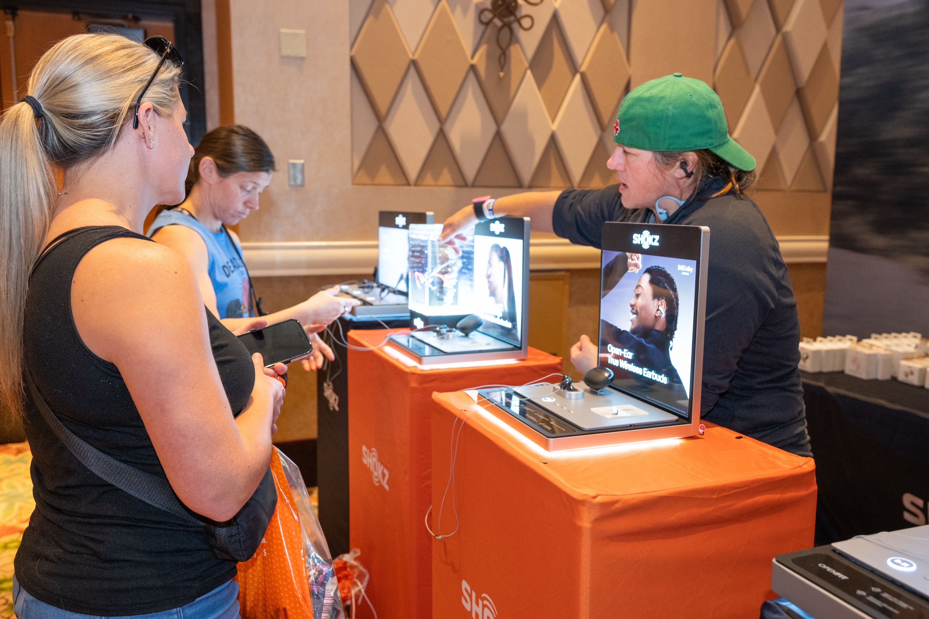 Trade show booth photography at a Las Vegas convention